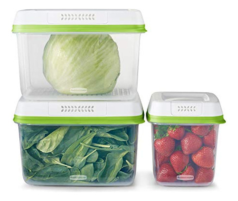 Rubbermaid Produce Saver Contenedores Para Refrigerador Con 