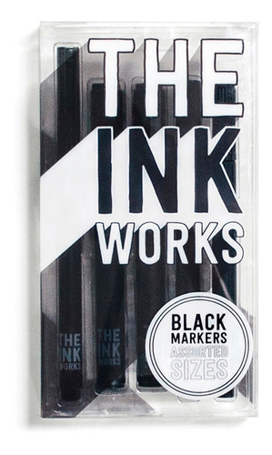 Ooly  Plumones Tinta Negra  The Ink Works  - 130-036