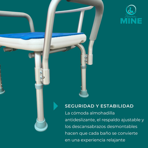 Silla Para Baño Adulto Mayor Con Almohadilla Sc-355-a | 3en1