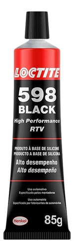 Cola Silicone Vedante Junta Motor Loctite Black 598