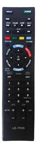 Controle Remoto Tv Lcd/led Bravia Sony Com Netflix Max-7009