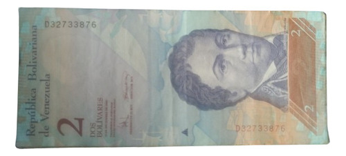 Billete De 2  Bolívares  2008 /12/13 Precio X 10 Billetes