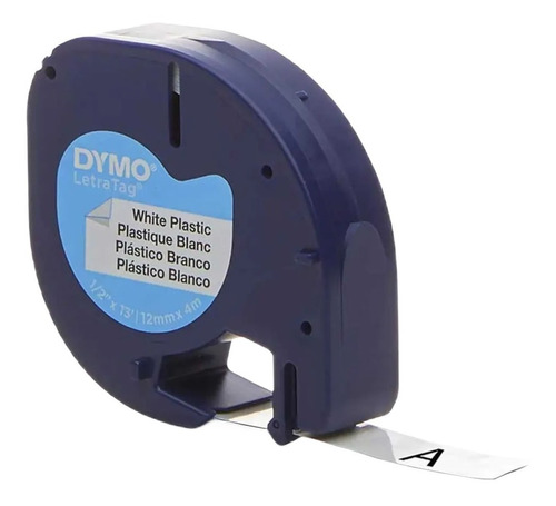 Etiqueta Adhesiva Plástica Dymo Letratag 12 Mm X 4 M
