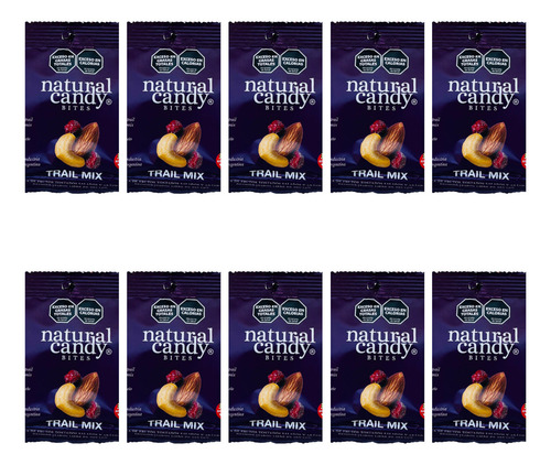 Trail Mix Natural Candy Mini 30gr. Pack X10