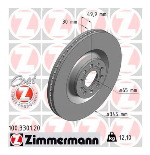 Par Disco De Freio Diant. Audi S3 2006-2013 8p