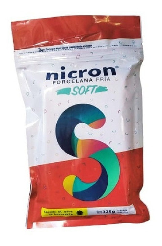 Imagen 2 de 3 de Porcelana Nicron Soft 5 Paquetes X 325 Grs