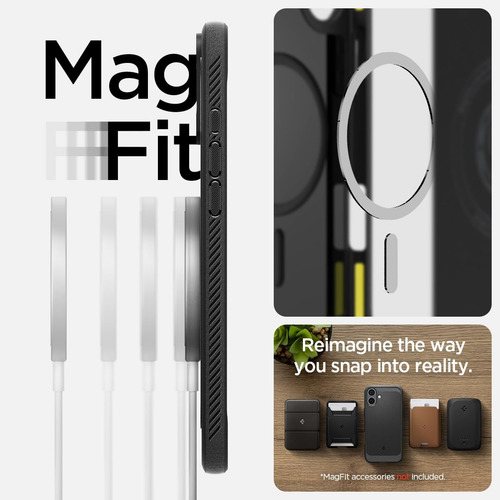 Capa Original Spigen Rugged Armor Magfit Para iPhone 16 Plus