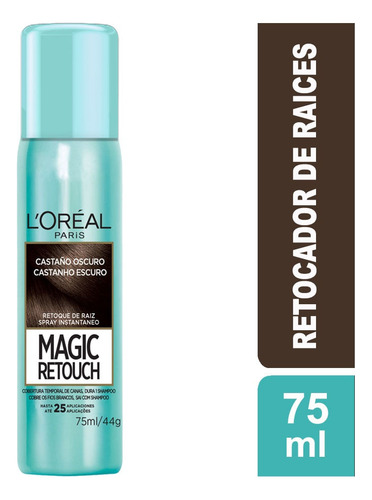Tintura L'oréal Paris Magic Retouch Tono Castaño Oscuro