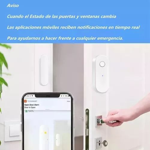 Alarmas Y Sensores Wifi De 2 Piezas Para Puerta De Casa