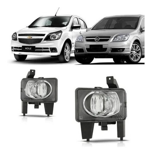 Par Farol Milha Vectra 2006 A 2011 Agile 2009 A 2011 Vidro