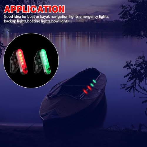 12 Luces De Navegación Para Barco A Batería, Luces De Kayak