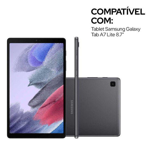 Capa Teclado Para Tablet Samsung Galaxy Tab A7 Lite 8.7'' Wb Cor Preto