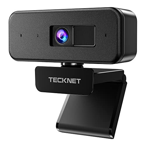 Tecknet Cámara Web De 1080p Con Micrófono Y Cubierta De Priv