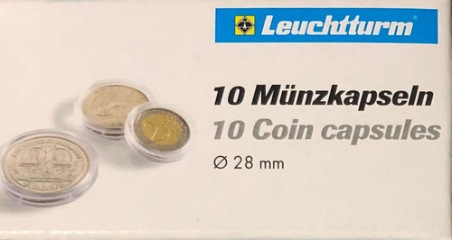 Capsulas Para Monedas Lighthouse - Diámetro 24 Mm X 10 Unid.