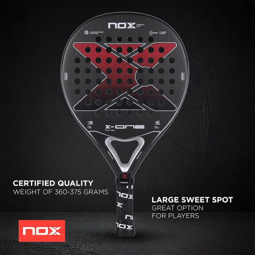 Paleta Padel Nox X-one Evo Pala Paddle Funda Dia Del Padre Negro-rojo
