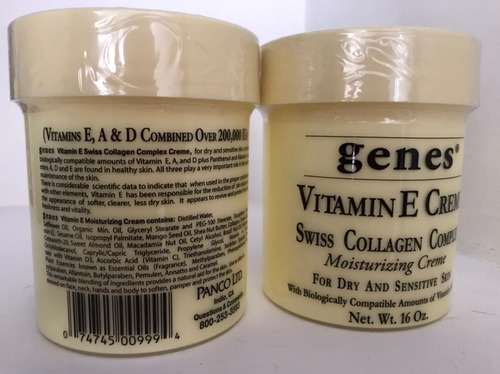 Imagen 2 de 2 de 2 Pack Crema Genes Vitamina E 16oz 100% Original