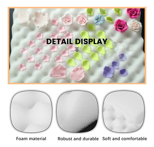 2 Esponjas Para Hornear Fondant Con Forma De Flor Seca