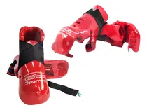 Comprar Protectores Taekwondo Guantes+pies Pads Sparing Granmarc Itf Guantes Talle 2 Y Zapatos Talle 2 Rojo