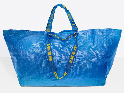 Bolsa Ikea Grande Frakta Nueva 71l Azul Frakta