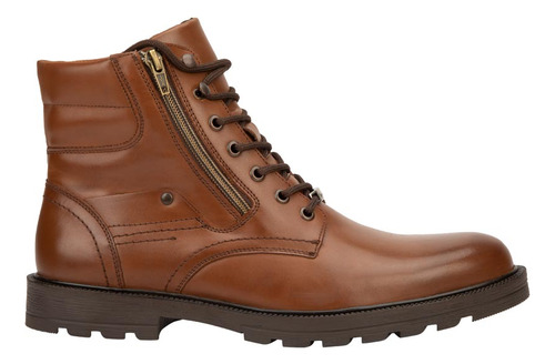 Botin Tipo Leñador Agujeta Michel Domit 5v02 Cafe De Hombre