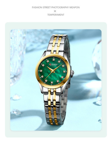 Reloj De Cuarzo Curren 9111 Para Mujer, Moderno, Casual, Sen