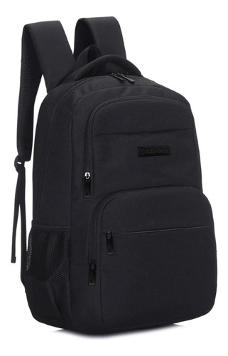 Mochila Urbana Discovery Clásica 15992 Con Porta Notebook Color Negra