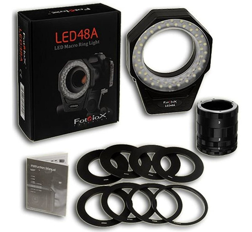 Fotodiox Pro  Kit De Extension Macro Anillo Con Luz Led 48 