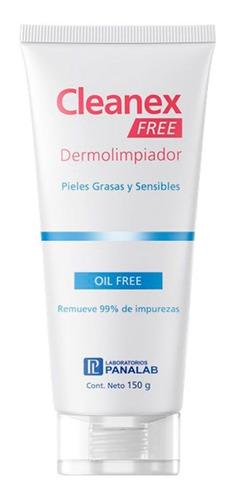 Gel Limpiador Facial Cleanex Free Oil Free Piel Grasa 150gr