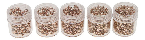 5 Sets Perlas Espaciadoras De Acero Inoxidable Accesorios