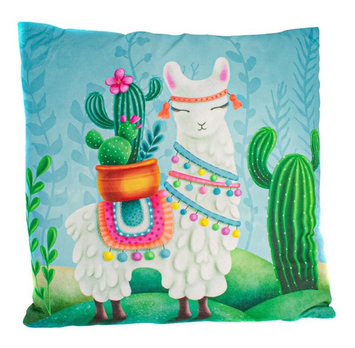 Almohada / Cojin De Llama Cuadrada Home Living Para Niña