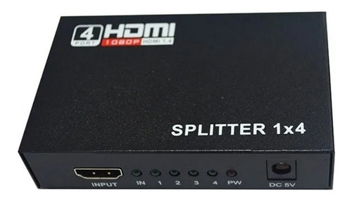 Splitter Hdmi Divisor 1x4 1080p Tv Monitor Proyect Fuente