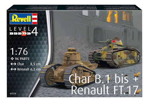 Kit Revell 1:76 Char B.1 Bis Renault Ft.17