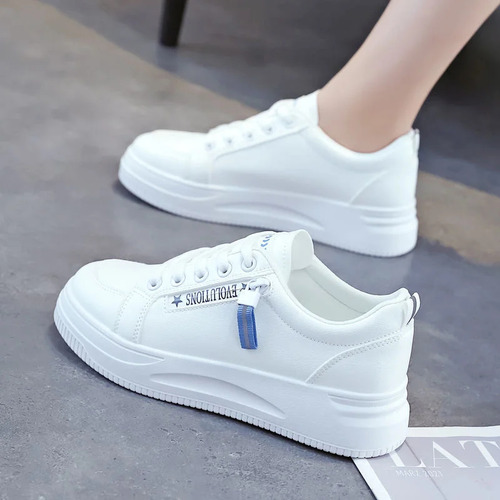 Zapatillas De Skate De Piel Para Mujer, Informales, Deportivas, De Primavera