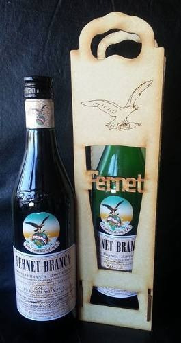 Imagen 6 de 6 de 8 Cajas Porta Vinos Fernet Fibrofacil Souvenirs Regalo Mdf