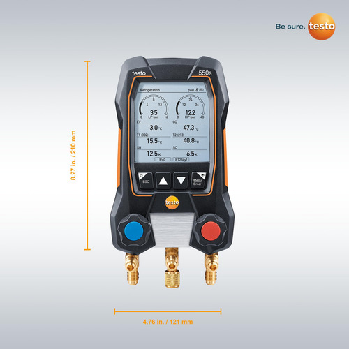 Conjunto De Medidores De Corrente Alternada Testo 550s