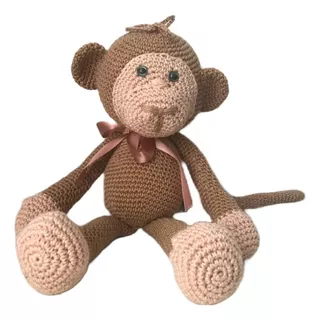 Amigurumi Macaco Safari Bichinhos Croche Crochê Bebe Quarto