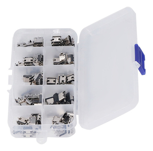 Puerto De Conector Usb Tipo C, 100 Piezas, Enchufe Hembra, S