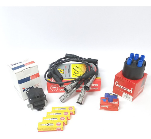 Kit Cable+4bujias+tapa Distri+rotor+bobina Polo Golf 1.61.8