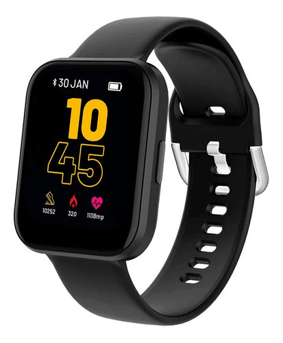 Imagen 1 de 4 de Reloj Smart M1 Negro Atrio Es434 Diseño De La Malla Silicona