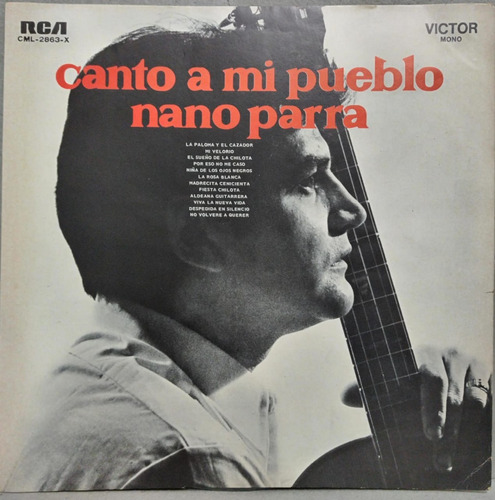 Nano Parra  Canto A Mi Pueblo Lp Chile 1971