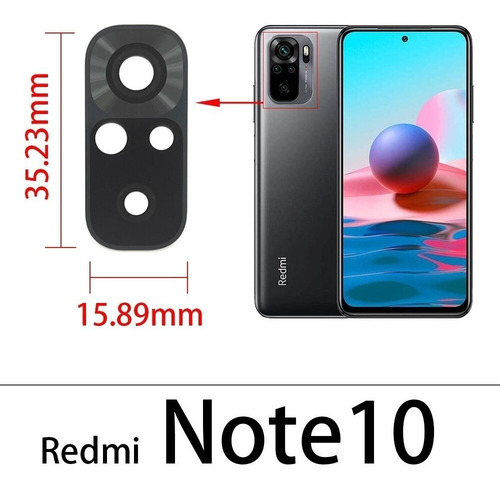 Imagen 5 de 5 de Lente Camara Xiaomi Redmi 10 Redmi Note 10 Note 10 5g
