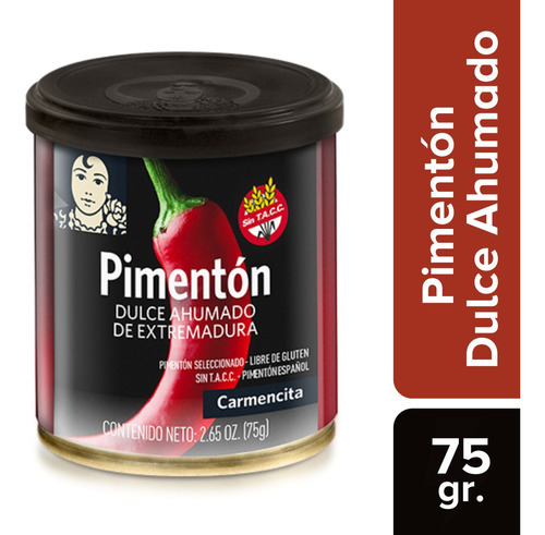 Pimentón Dulce Ahumado Carmencita 75 Gr.  España