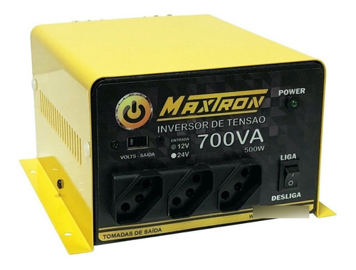 Inversor Nacional Maxtron 700va 12v Ou 24v  110/220v Bivolt