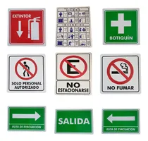 Comprar Señalamientos Letrero Kit Protección Civil Seguridad 9 Pzas 