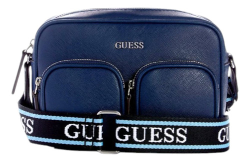 Bolso Cross Guess Mod. Sf904414 Azul Marino