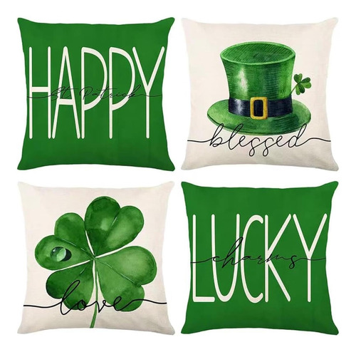 St Patricks Day Decor-throw Pillow Covers 18x18 En Un Set De