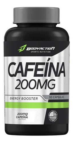 Suplemento de cafeína Bodyaction Dilaflex 200 mg 30 cápsulas sin sabor