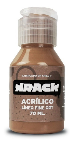 Pote Pintura Acrílica Krack 70ml Colores Café Empaná