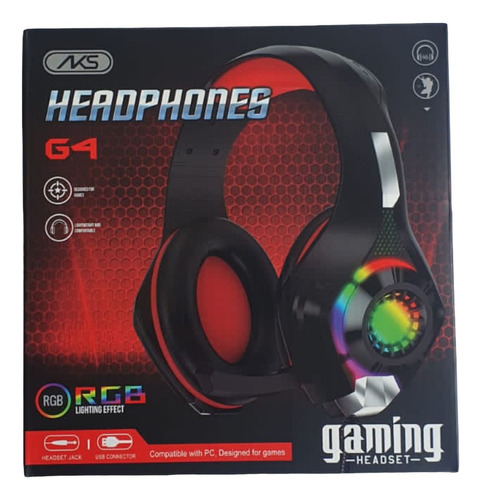 Audifonos Gamer G4 Aks Rgb Luces De Colores Gaming Headset