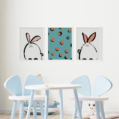 3 Uds., Póster De Pintura, Lienzo, Pared, Imagen De Animal